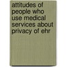 Attitudes Of People Who Use Medical Services About Privacy Of Ehr door Özlem Özkan