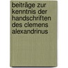 Beiträge zur Kenntnis der Handschriften des Clemens Alexandrinus door Stählin