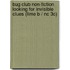 Bug Club Non-fiction Looking For Invisible Clues (lime B / Nc 3c)