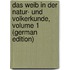 Das Weib in Der Natur- Und Volkerkunde, Volume 1 (German Edition)