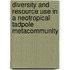 Diversity and resource use in a Neotropical tadpole metacommunity