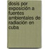 Dosis por exposición a fuentes ambientales de radiación en Cuba