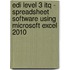 Edi Level 3 Itq - Spreadsheet Software Using Microsoft Excel 2010