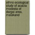 Ethno-ecological Study Of Acacia Modesta Of Dargai Area, Malakand