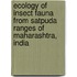 Ecology of Insect Fauna from Satpuda Ranges of Maharashtra, India