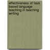 Effectiveness of Task Based Language Teaching in Teaching Writing by Manoj Bhandari