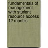 Fundamentals of Management with Student Resource Access 12 Months by Samson en Gert