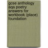 Gcse Anthology Aqa Poetry Answers For Workbook (place) Foundation door Richards Parsons