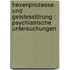 Hexenprozesse und Geistesstörung : psychiatrische Untersuchungen