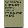 Holt Elements Of Language: Student One-stop Dvd-rom Grade 10 2009 by Warriner