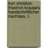 Karl Christian Friedrich Krause's Handschriftlicher Nachlass, Ii.
