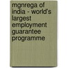 Mgnrega Of India - World's Largest Employment Guarantee Programme door Vanitha S.M.