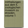 Mittheilungen aus dem K. Zoologischen Museum zu Dresden, Volume 1 by Bernhard Meyer Adolf