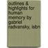 Outlines & Highlights For Human Memory By Gabriel Radvansky, Isbn