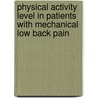 Physical Activity Level in Patients with Mechanical Low Back Pain door Adesola Ojoawo