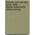 Thomas Kyd und sein Kreis; eine litterar-historische Untersuchung