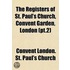 the Registers of St. Paul's Church, Convent Garden, London (Pt.2)