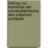 Beitrag zur kenntniss der Comatulidenfauna des Indischen Archipels by Hartlaub