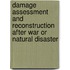 Damage Assessment and Reconstruction After War or Natural Disaster