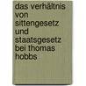 Das Verhältnis von Sittengesetz und Staatsgesetz bei Thomas Hobbs door Messer