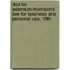 Dvd For Adamson/Morrison's Law For Business And Personal Use, 19Th