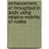 Enhancement Of Throughput In Aodv Using Relative Mobility Of Nodes