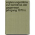 Ergänzungsblätter Zur Kenntniss Der Gegenwart. Jahrgang 1870 Ii.