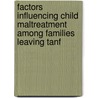 Factors Influencing Child Maltreatment Among Families Leaving Tanf by David Beimers