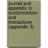 Journal and Appendix to Scotichronicon and Monasticon (Appendix 3)