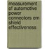 Measurement Of Automotive Power Connectors Em Shield Effectiveness