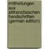 Mittheilungen Aus Altfranzösischen Handschriften (German Edition)