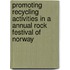 Promoting Recycling Activities in a Annual Rock Festival of Norway