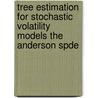 Tree Estimation For Stochastic Volatility Models The Anderson Spde door Ionut Florescu