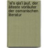 'Al's Qia'i Jsuf, der älteste Vorläufer der osmanischen Literatur