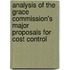 Analysis of the Grace Commission's Major Proposals for Cost Control