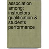 Association Among: Instructors Qualification & Students Performance door Ijaz Ahmad Afridi