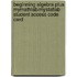 Beginning Algebra Plus Mymathlab/Mystatlab Student Access Code Card