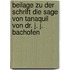 Beilage zu der Schrift die Sage von Tanaquil von Dr. J. J. Bachofen