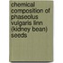 Chemical Composition Of Phaseolus Vulgaris Linn (Kidney Bean) Seeds