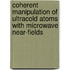 Coherent manipulation of ultracold atoms with microwave near-fields