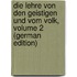 Die Lehre Von Den Geistigen Und Vom Volk, Volume 2 (German Edition)