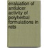 Evaluation Of Antiulcer Activity Of Polyherbal Formulations In Rats