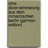 Eine Dürer-Erinnerung aus dem romantischen Berlin (German Edition)
