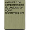 Evaluaci N Del Comportamiento De Posturas De  Agave Fourcroydes Lem door Maryla Sosa Del Castillo