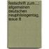Festschrift Zum...: Allgemeinen Deutschen Neuphilologentag, Issue 8
