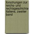 Forschungen Zur Reichs- Und Rechtsgeschichte Italiens, Zweiter Band