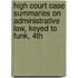 High Court Case Summaries On Administrative Law, Keyed To Funk, 4Th