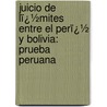 Juicio De Lï¿½Mites Entre El Perï¿½ Y Bolivia: Prueba Peruana door Vï¿½Ctor Manuel Maï¿½Rtua