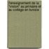 L'enseignement de la "vision" au Primaire et au Collège en Tunisie