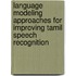 Language Modeling Approaches For Improving Tamil Speech Recognition